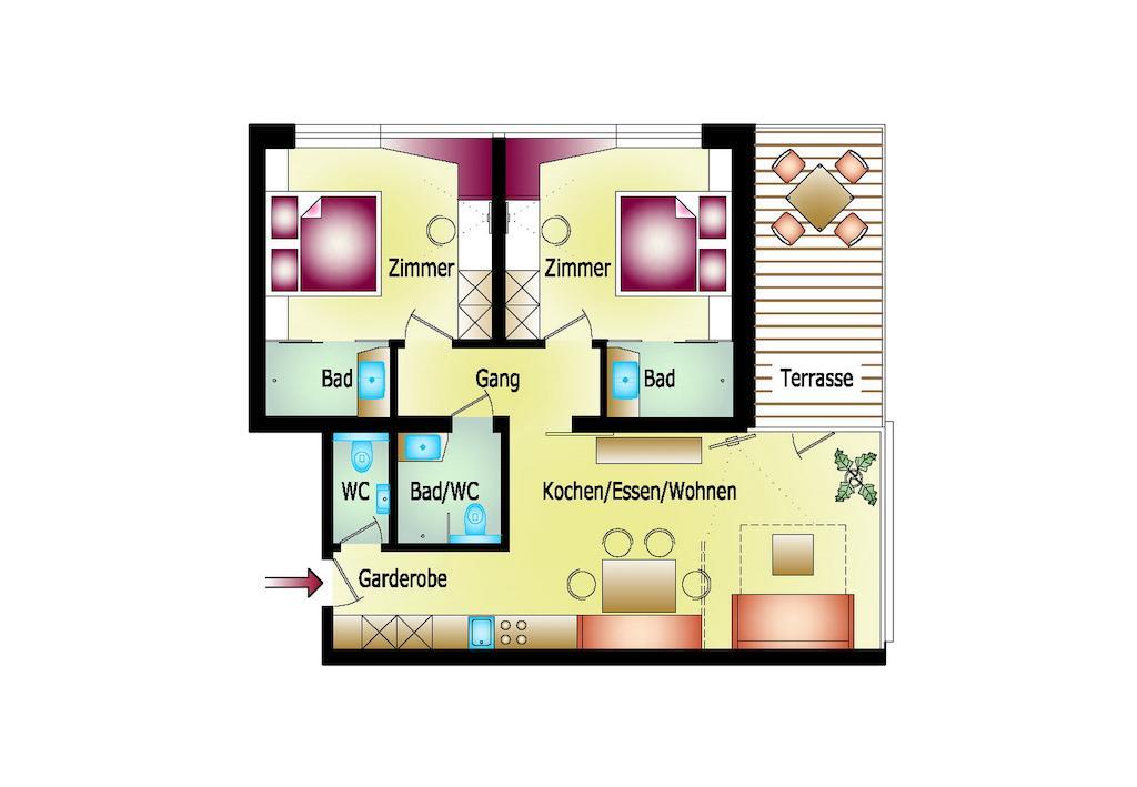 Thurnbach - Top Level Apartments Aschau Im Zillertal Zimmer foto